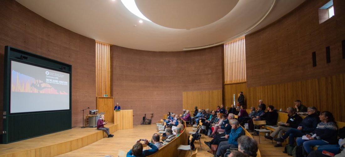 Rammed Earth lecture theatre at Graduate School of the Environment