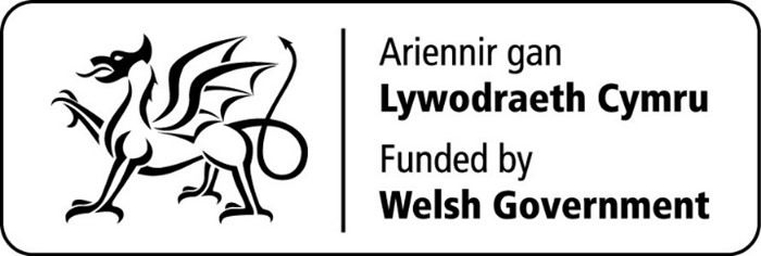 Ariennir gan Lywodraeth Cymru